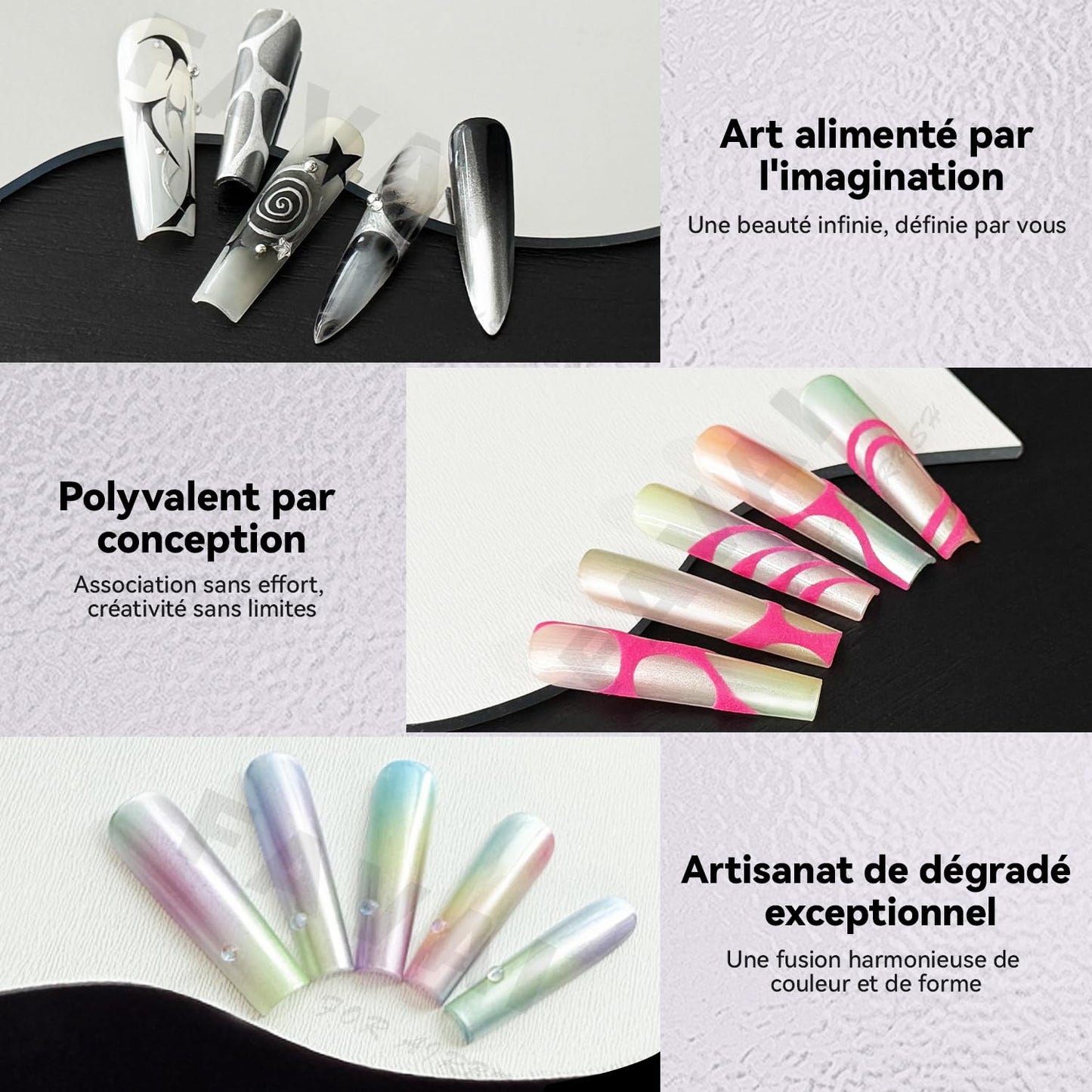 FAVAI Iridescent Metallic Airbrush Gel Nail Polish 12 Colors, HEMA Free & Dilution Free, Non-Acetone Shimmer Glitter Gel for French Ombre Salon DIY Nail Art