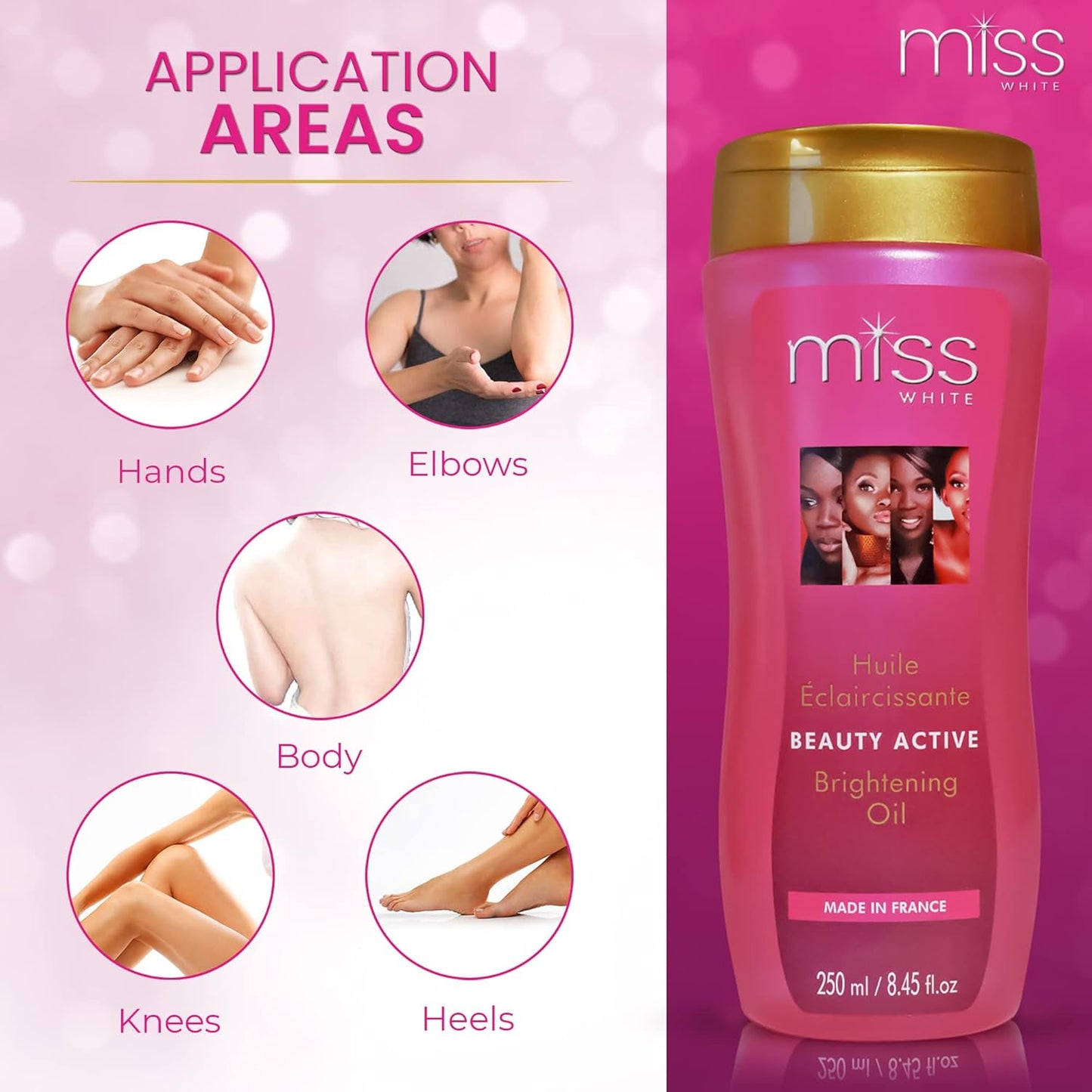 Miss White Brightening Oil - Skin Brightening with Almond Oil | 250ml