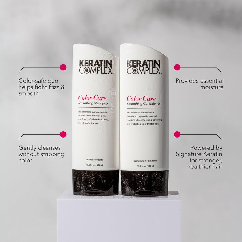 Keratin Complex Color Care Shampoo - Smoothing Formula for Vibrant Hair | 13.5 oz