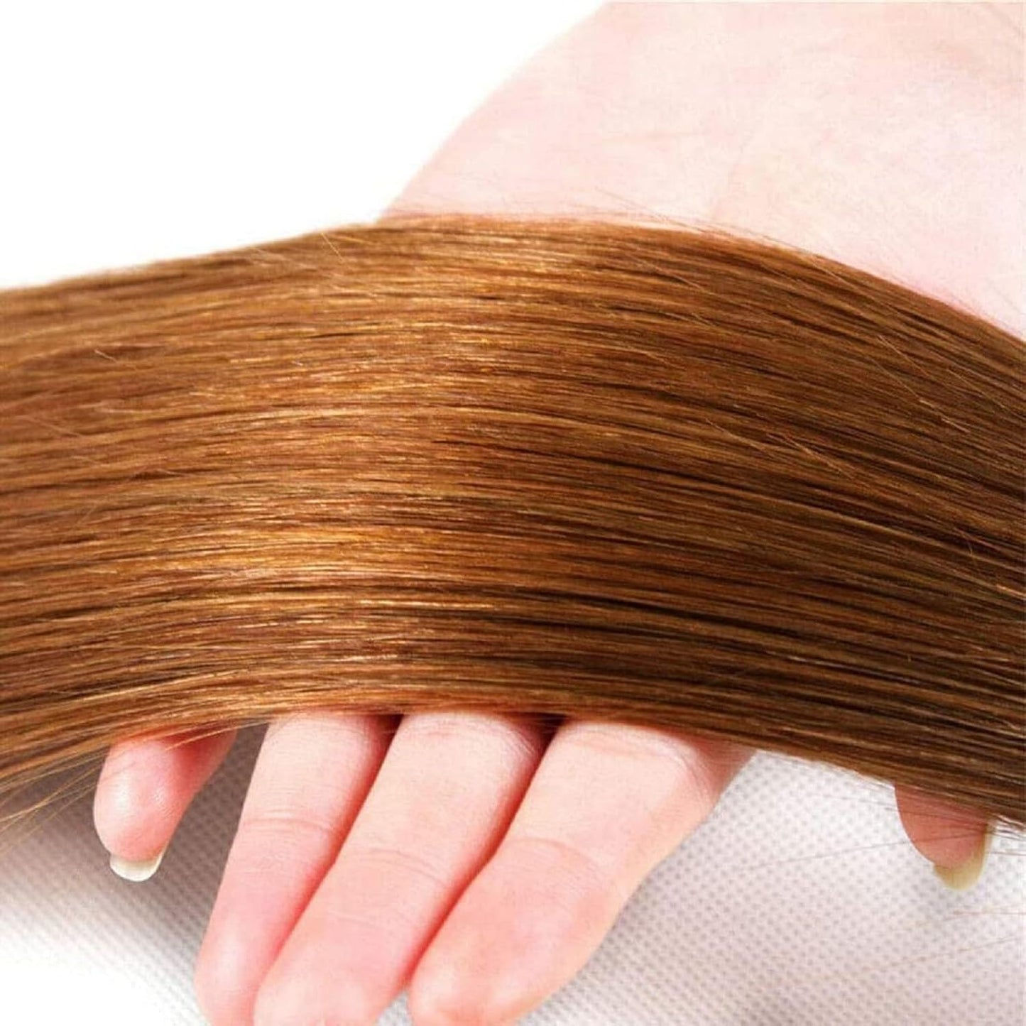 Light Brown Straight Bundles Human Hair T1B/30 Ombre Bundles Double Weft Brazilian Human Hair Sew-In Weave Extensions 10 12 14 Inch（Black Ombre Light Brown）