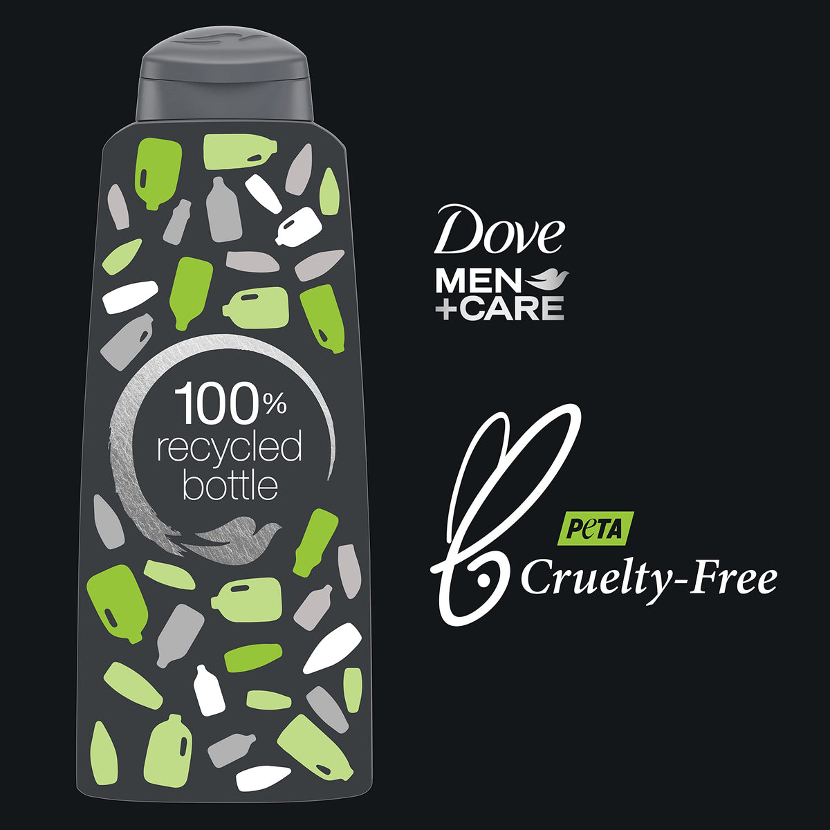 DOVE MEN + CARE 2 in 1 Shampoo and Conditioner For Healthy-Looking Hair Lime + Cedarwood Naturally Derived Plant Based Cleansers 20.4 oz 3 Count