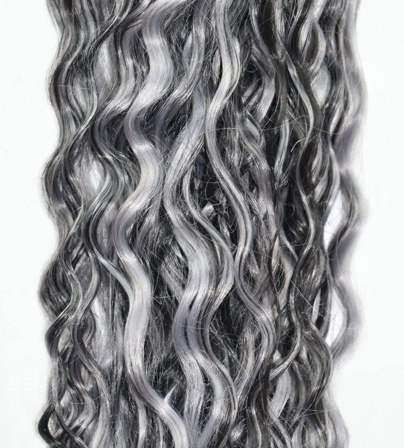 Luxvogue Bundles Human Hair 14 16 18 Inch Jerry Curly P4/GREY Human Hair Bundles 11A Unprocessed Brazilian Virgin Hair Quick Weave for Black Women