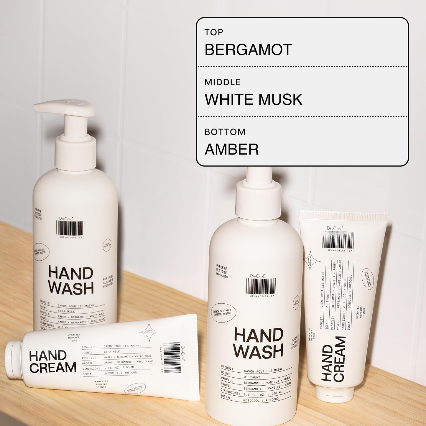 DedCool Hand Wash | Xtra Milk | Squalane, Aloe & Marshmallow Root | Gentle, Hydrating Cleanser | Non-Toxic, Vegan | 8.5 fl oz
