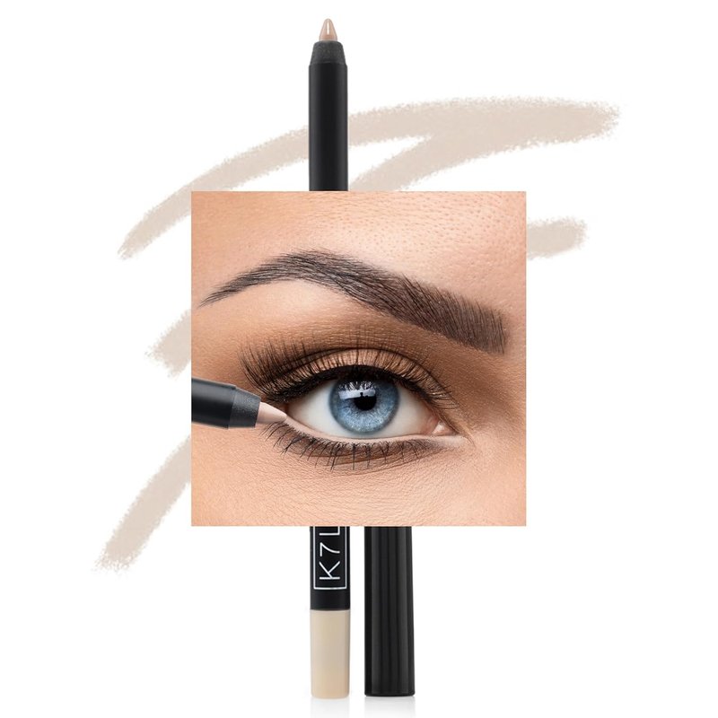 Nude Waterline Eyeliner Pencil - Longwear & Waterproof Creamy Formula for Bright Eyes