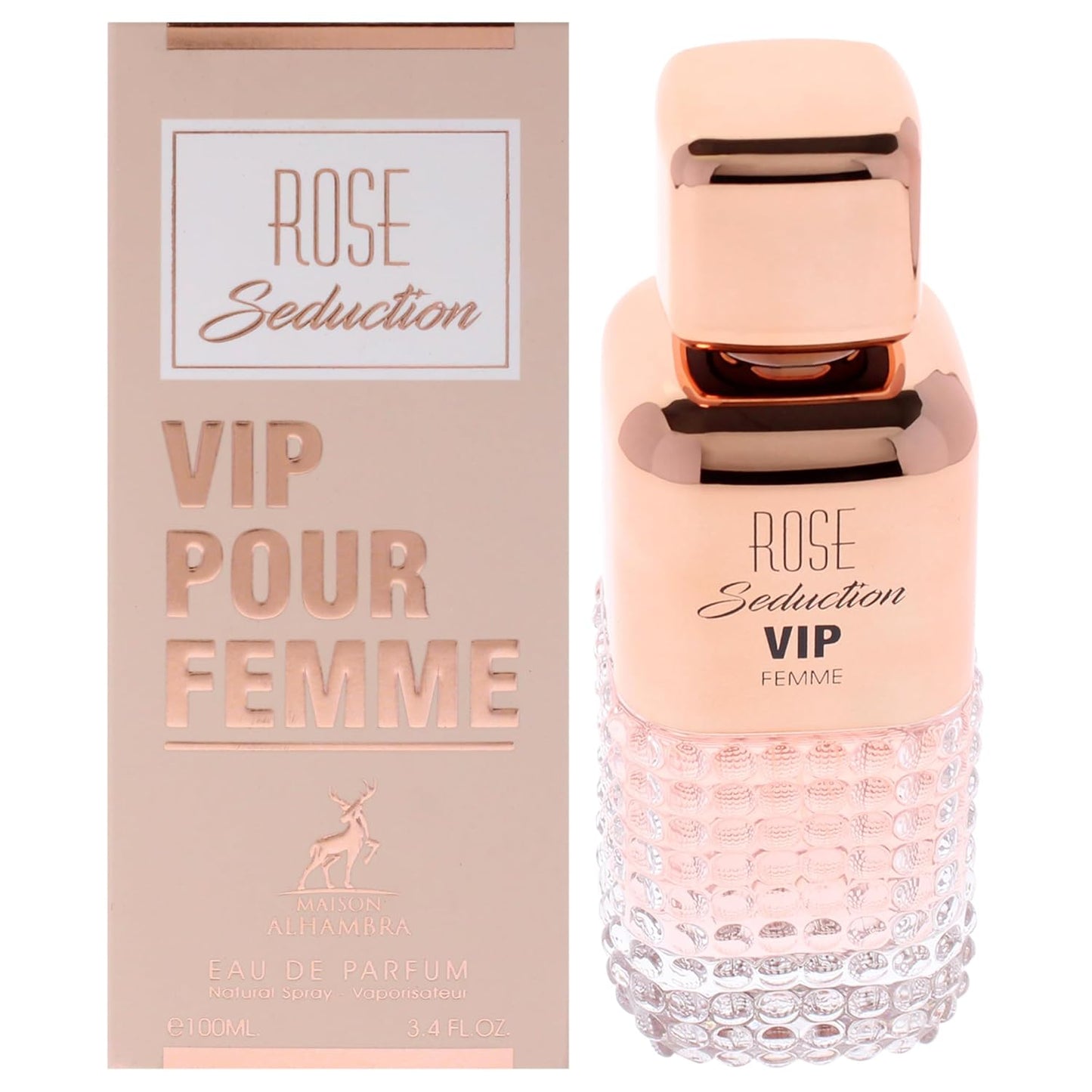 Lattafa Maison Alhambra Rose Seduction VIP Women's Perfume - 3.4 oz EDP Spray