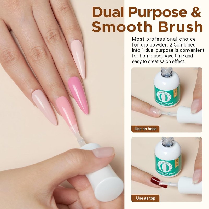 Nude Skin Glitter Dipping Powder Set - 4 Colors with Base & Top Coat | All Season Nail Art Essentials