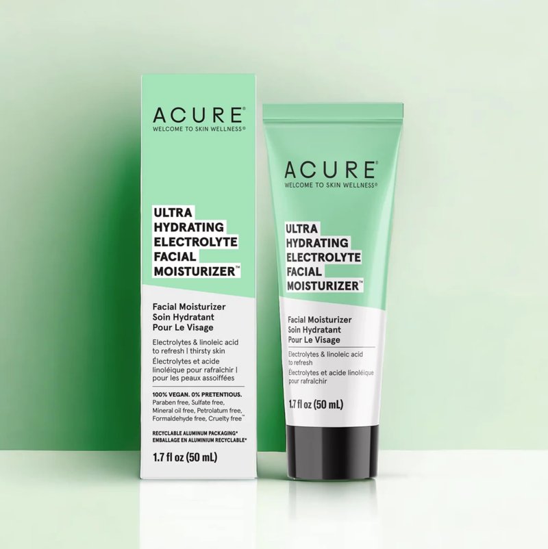 Acure Ultra Hydrating Plant Ceramide Facial Lotion - Morning Face Moisturizer for Deep Hydration, Skin Tone Balance - Made & Extract from Plant Ceramide, Niacinamide & Rice Bran Oil, 1.7 fl oz