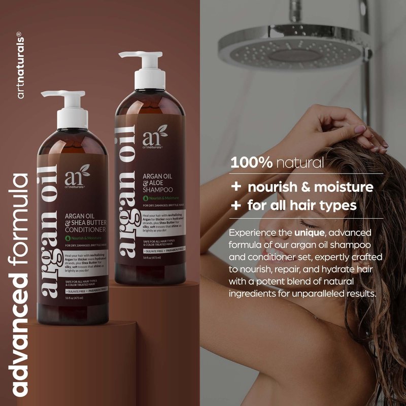 Purple Shampoo and Conditioner Set for Blonde & Grey Hair – Brass Toning System for Color Treated Hair – Sulfate Free Purple Shampoo & Conditioner