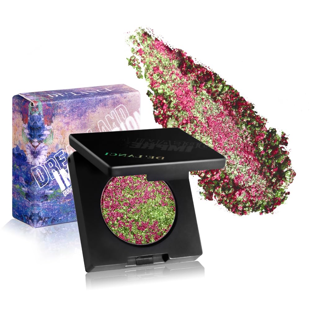 Multichrome Holographic Eyeshadow - Iridescent Dreamland Shimmer Glitter | Vibrant Chrome Finish, Easy to Wear, 09