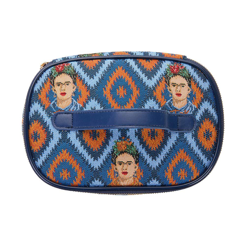 Signare Tapestry Toiletry Bag Makeup Organizer bag for Women with Mexican Folk Art Design