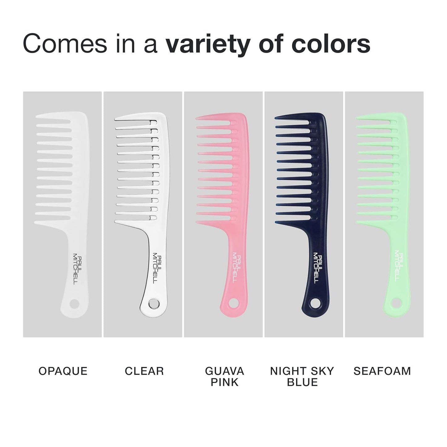 Paul Mitchell Wide Tooth Detangler Comb - Effortlessly Detangles Wet & Dry Hair