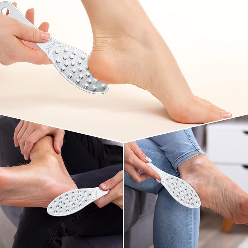 Stainless Steel Foot File Callus Remover - Double-Sided Metal Rasp for Professional Pedicure | Easy to Clean, Classic Style
