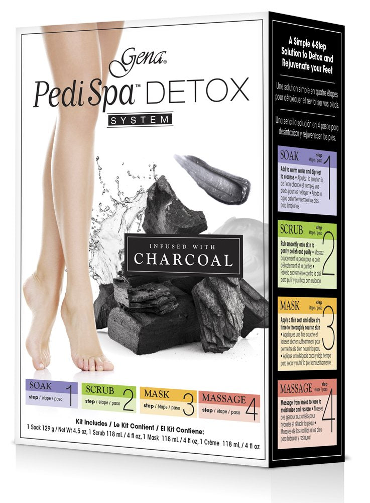 Gena Pedispa Detox Charcoal Intro Kit, 4 Ounce