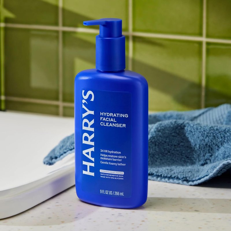 Harry's Hydrating Facial Cleanser for Men - Gentle Face Wash for Sensitive Skin | 9 fl oz (2 Pack)