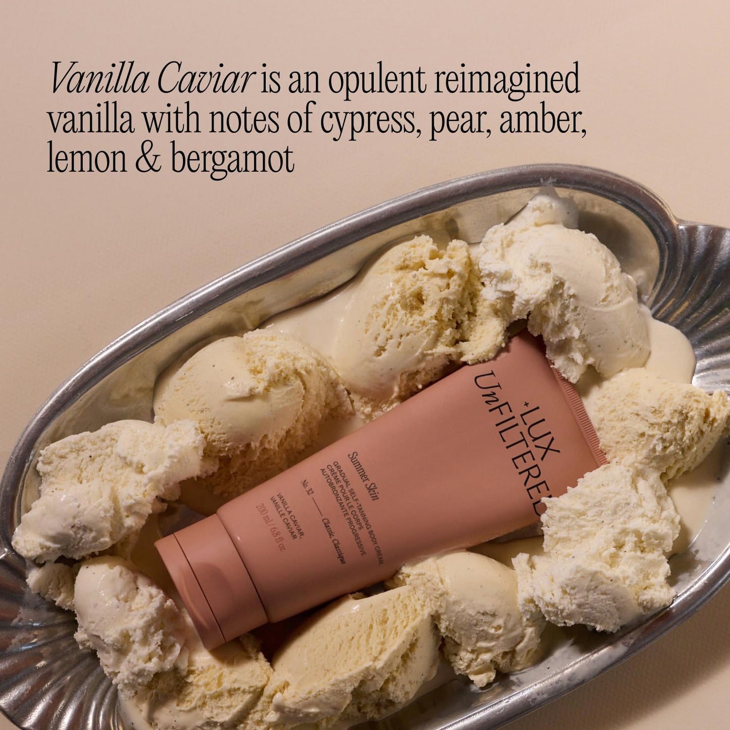 Lux Unfiltered N°32 Gradual Self Tanner - Hydrating Lotion with Shea Butter & Squalane | Vegan, Natural-Looking, Non-Sticky