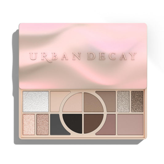 Urban Decay Naked Shaped Multi-Use Eyeshadow Palette - Cool Neutral Eye & Face Palette, 14 Crease & Transfer-Resistant Shades, Up to 16HR Wear, Sculpting Creams, Defining Powders, Shimmer Highlighters