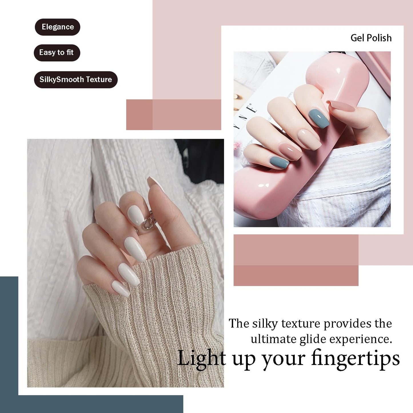 CAMILA ¿ 6pcs 15ml Gel Polish Set Nude Pink Brown Gel Nail Polish Kit Soak Off Fall Gel Polish Manicure Salon For Women L Set