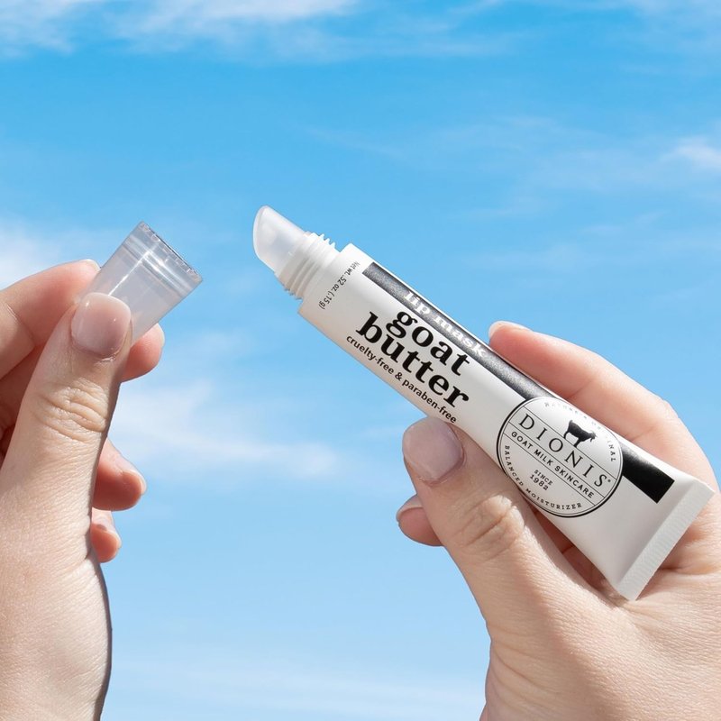 Goat Butter Overnight Lip Mask & Cucumber Water Lip Balm Set - Hydrating Duo for Soft Lips