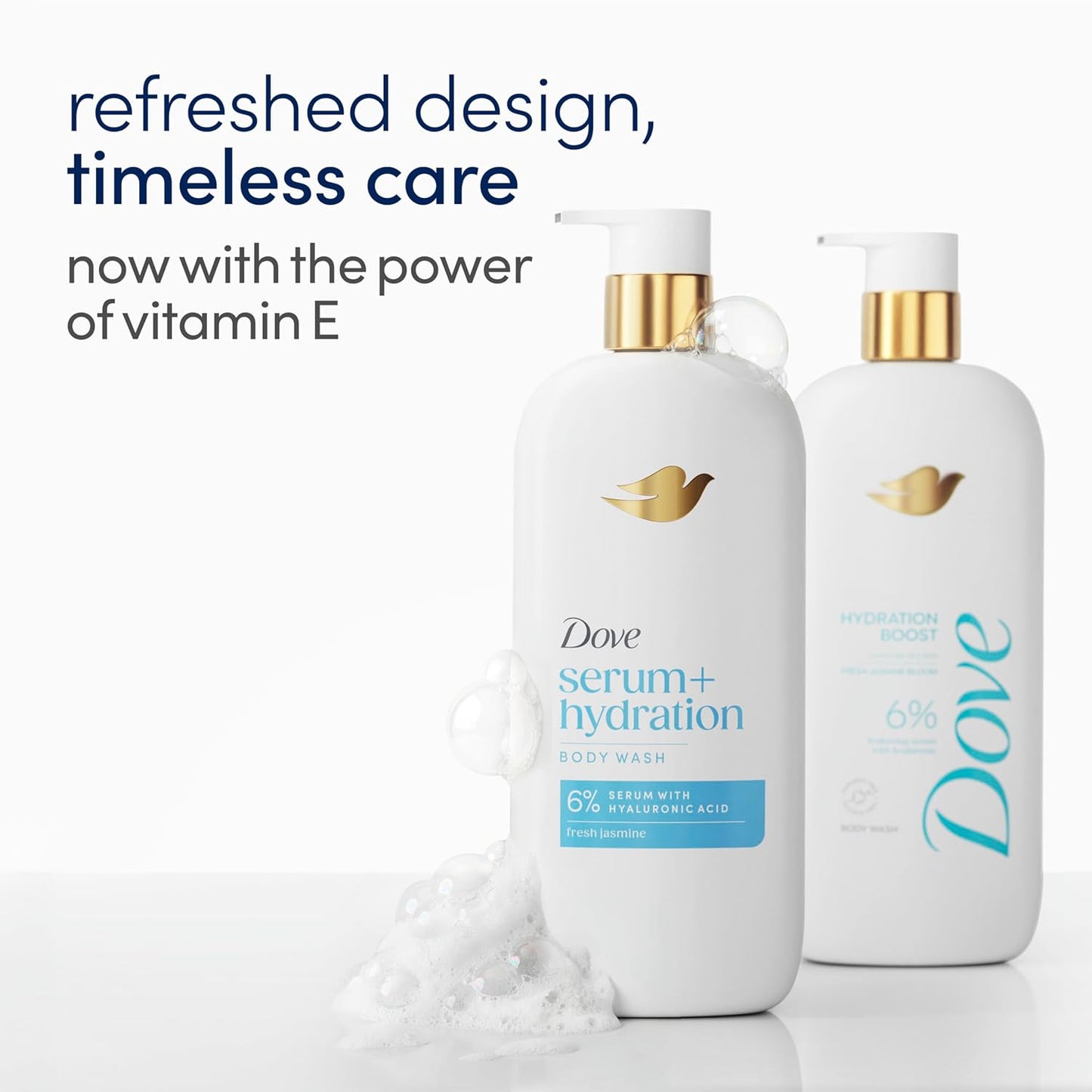 Dove Body Wash - Hydration Boost with Hyaluronic Acid | 18.5 oz for Deep Moisture