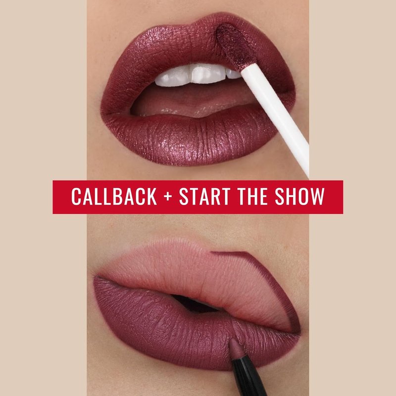 Callback Liquid Lipstick & Start the Show Lip Liner Bundle - Berry Bronze & Muted Plum