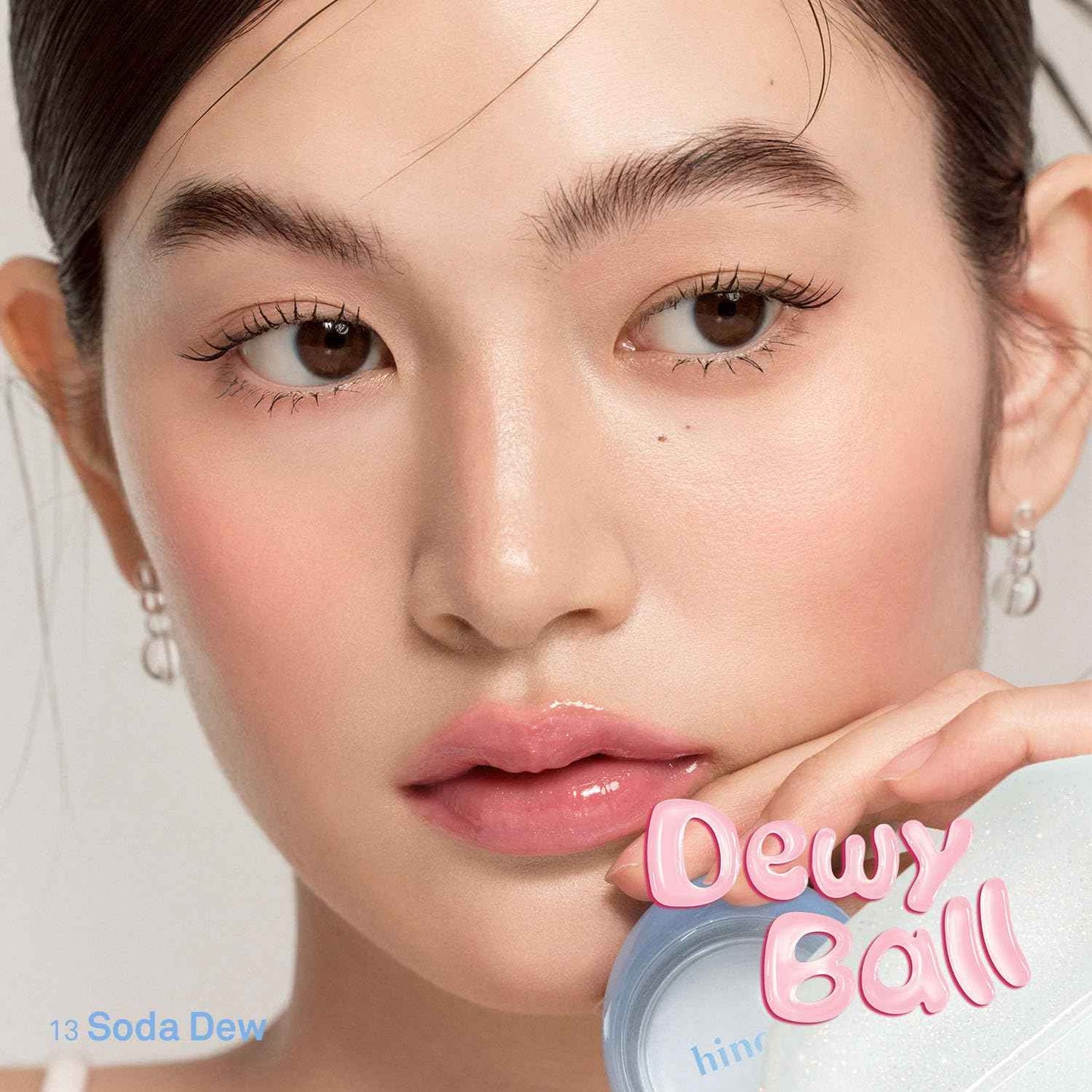 hince Raw Glow Dewy Ball - Tinted Lip Balm, Jelly Gloss Glow, Shine and Hydration, Lip & Blush Multiuse, Vegan, 0.12 oz. (13 colors) (SODA DEW)