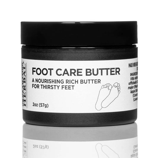 Ora's Amazing Herbal Foot Care Butter, Lavender, Tea Tree & Peppermint, Repair Cream for Dry Cracked Heels & Feet, Heel Balm, Foot Balm, 100% Recycled Plastic Jar, 2 oz