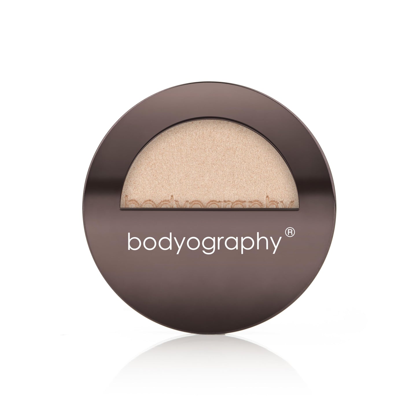 Bodyography Highlighter Pressed Powder, From Within | Universal Shade Powder Compact for Face, Eyes & Body | Buildable Wet or Dry Application | Silky, Finely Milled, Long-Wear Glow for All Skin Tones