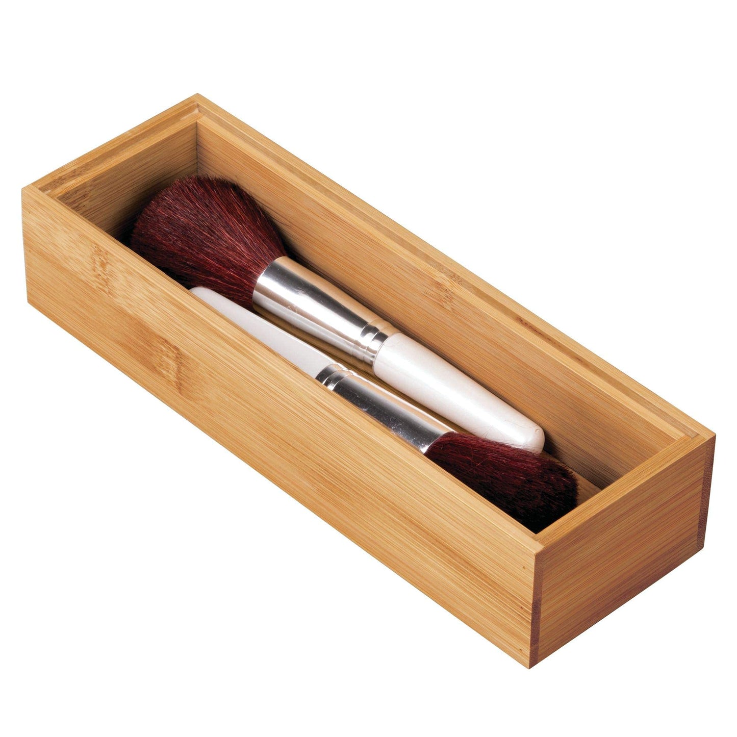 iDesign 41840 InterDesign Bamboo Stackable Box 3” x 9” x 2” Formbu Drawer Organizer - 3" x 9" x 2", 3" x 9"