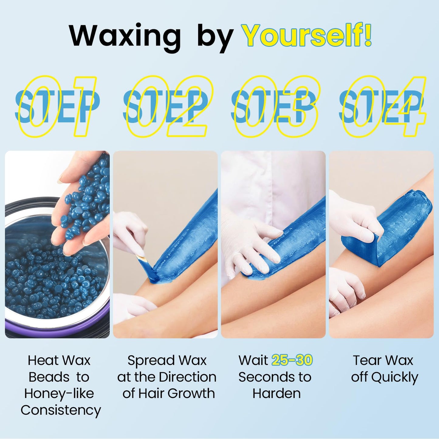 Troyber Hard Wax Beads for Hair Removal, Refill Wax Beads (28.2 Ounce)