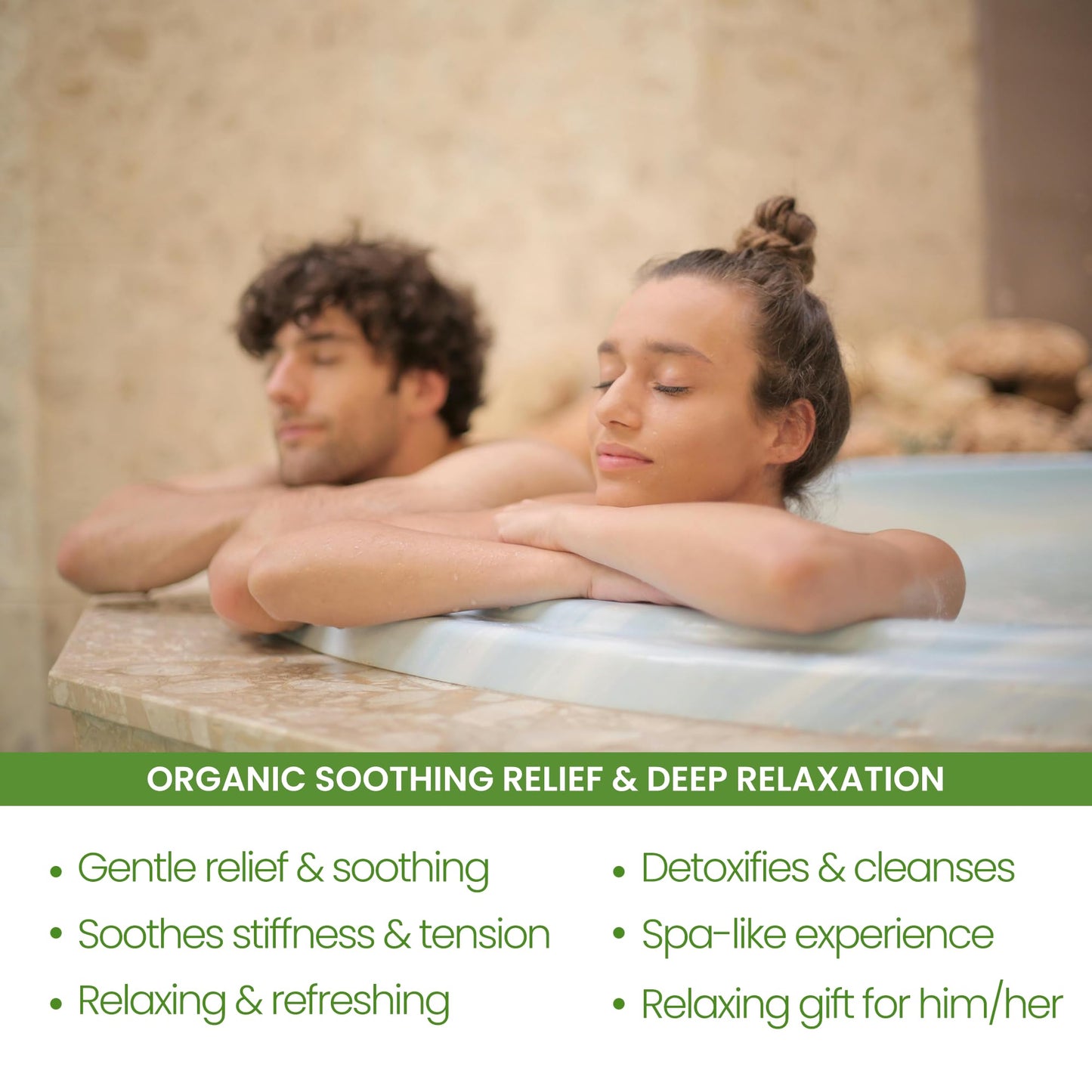 Organic Relaxation Bath Therapy Relaxing Eucalyptus Peppermint Arnica Oil, for Stress Relief Muscle Recovery Detox, Best Self Care Relaxing Gifts for Women & Men