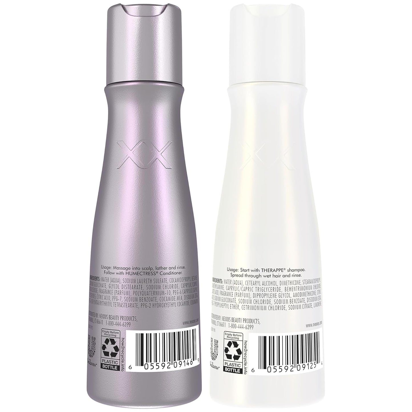 Nexxus Therappe Shampoo & Humectress Conditioner Set - Ultimate Moisture for Dry Hair | Travel Size, 3 Oz Each