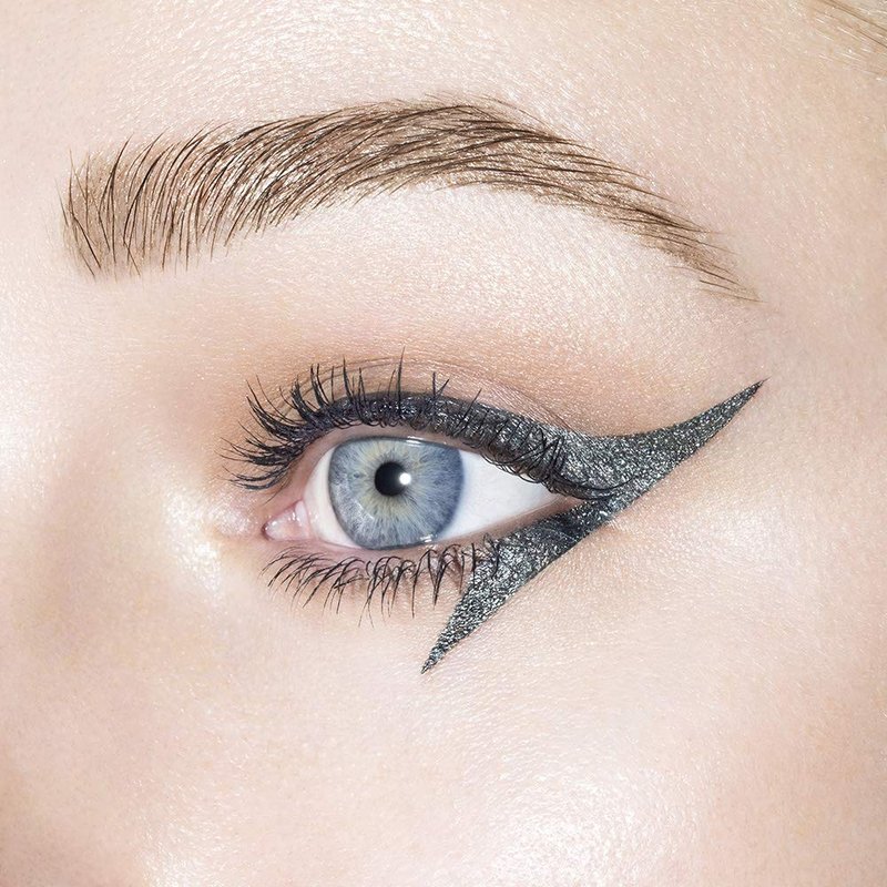 Revlon So Fierce! Chrome Ink Liquid Eyeliner, Longlasting Bold Metallic Pen Liner with Dip Ink Cap for Pearl, Shimmer Blend, 901 Gunmetal, 0.03 oz.