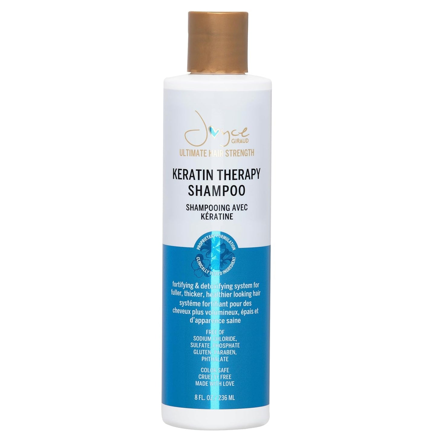Ultimate Hair Strength Keratin Therapy Shampoo - Cynatine & Pure4 Oils | 8 Fl. Oz