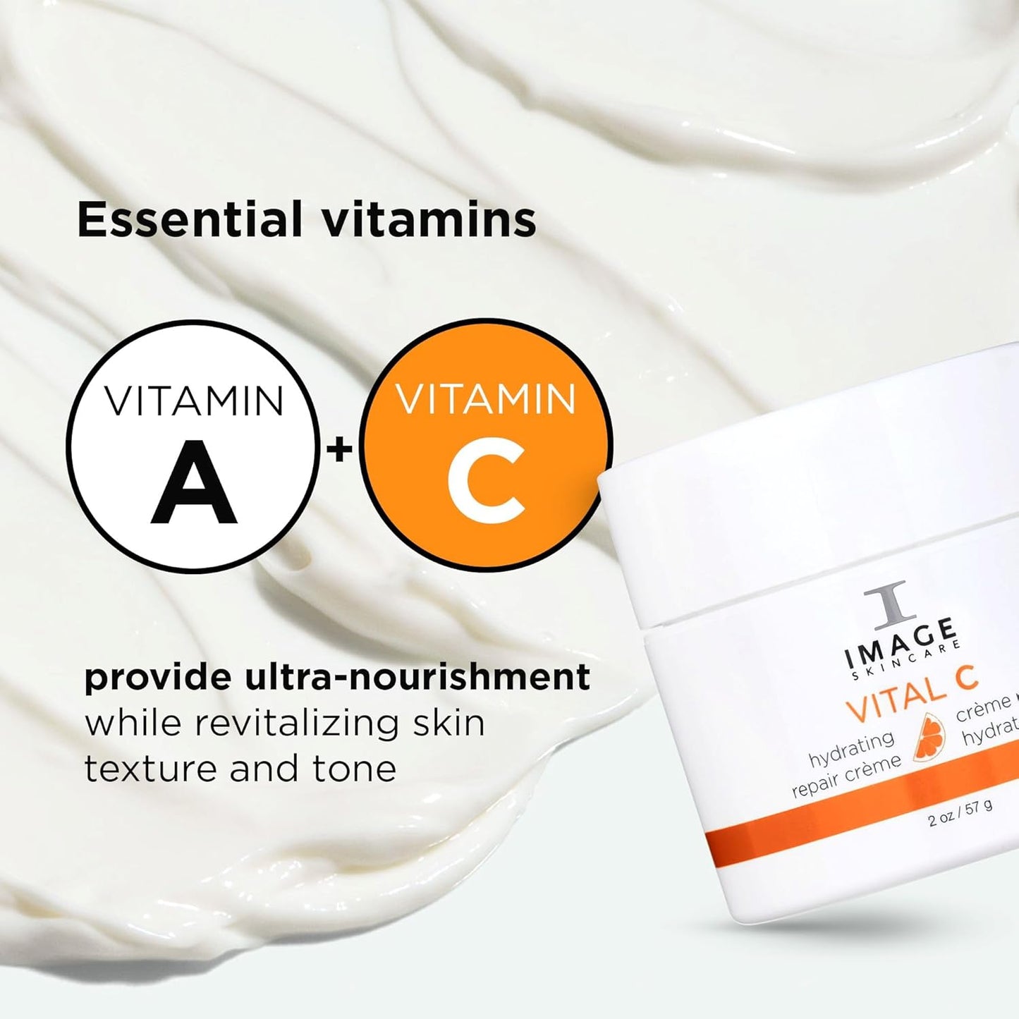 VITAL C Hydrating Repair Crème - Face Night Cream with Hyaluronic Acid for Dry Skin | Full-Size 2 fl oz
