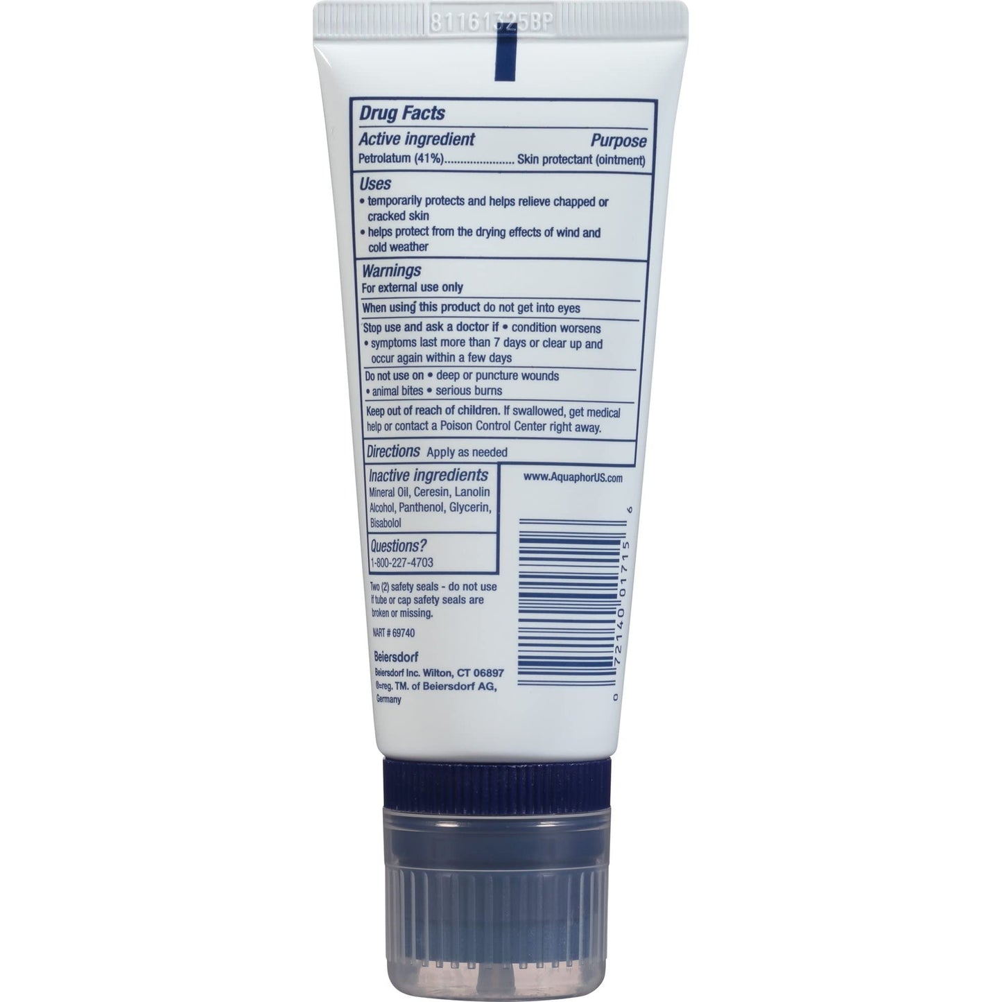 Aquaphor Healing Ointment 3 Ounce Tube (89ml) (2 Pack)
