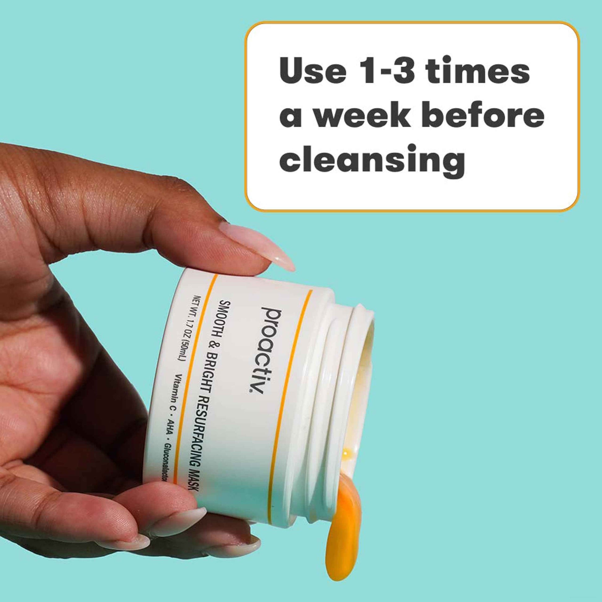 Proactiv Smooth & Bright Resurfacing Vitamin C Face Mask - Targets Post Acne Dark Marks, Hyperpigmentation, Rough Texture, Formulated for Acne-Prone Skin, 1.7 Oz