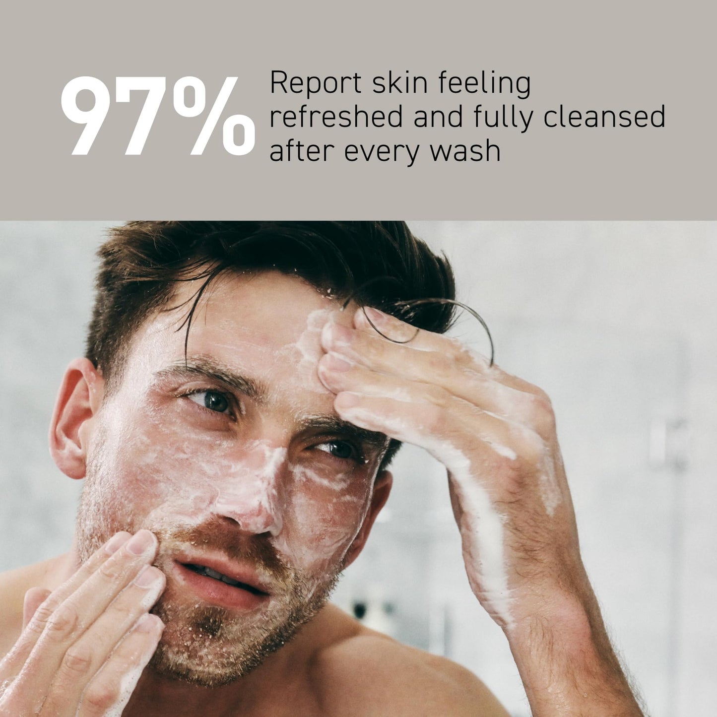 Brickell Men's Purifying Charcoal Face Wash for Men, Daily Facial Cleanser, With Charcoal, Vitamin E, and Hyaluronic Acid, 8 Ounce, Scented