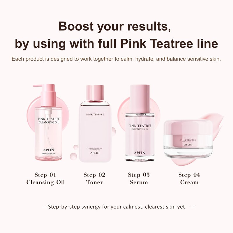 aplin Pink Tea Tree Intensive Cream - 50g/Skin Moisturizer/Facial Moisturizers/1.7 Oz, CICA, Allantoin, Korean Skin Care, Moisturizer, Hydrating
