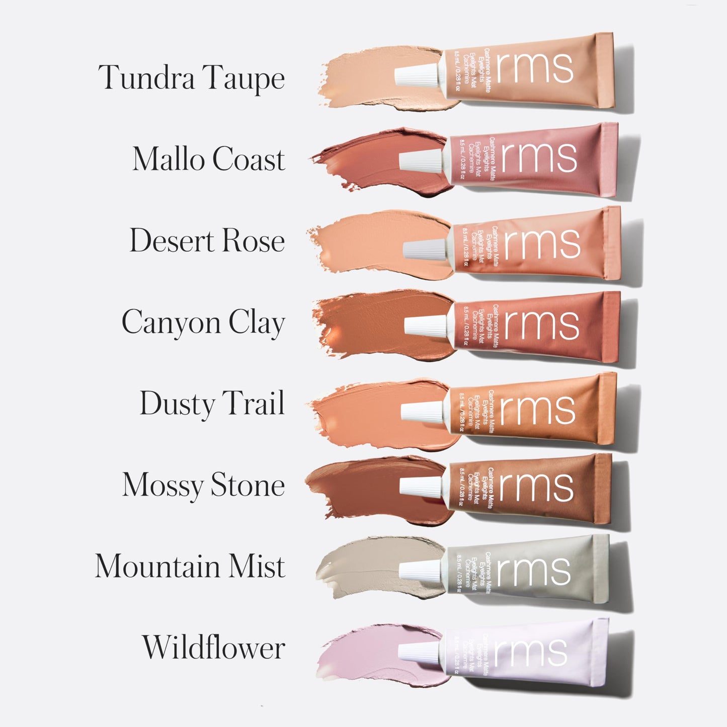RMS Beauty Cashmere Matte Eyelights - Cream to Powder Matte Eyeshadow - Long-Wear Creaseproof Eye Shadow for Mature Eyes - Vegan & Talc-Free - 0.23 oz