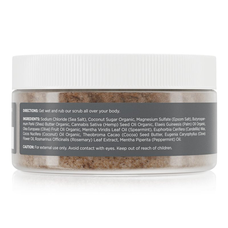 Pure for Men's Exfoliating Bum & Body Scrub | Gentle & Natural Cleanser, Removes Dead Skin Cells & Leaves Skin Smooth | Rosemary & Mint | 8 ounces