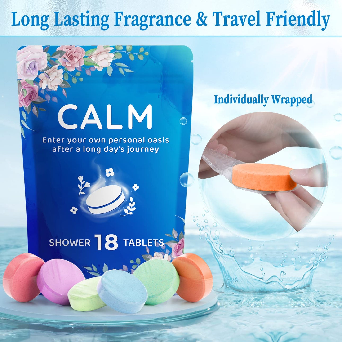 Fizzgarden 36-Pack Shower Steamers Aromatherapy, Shower Bath Bombs with Individually Wrapped, Variety Shower Tablets, Valentines Day Gifts for Her and Him, Birthday Presents for Women(2 Sets)