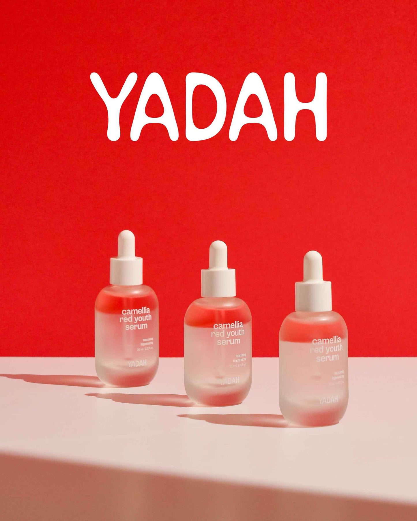 YADAH Camellia Red Youth Serum, Wrinkle care & Firming care Facial Serum with Bakuchiol and Camellia Oil, Hydrating & Skin Defense Treatment, For All Skin Types, 1.01fl oz