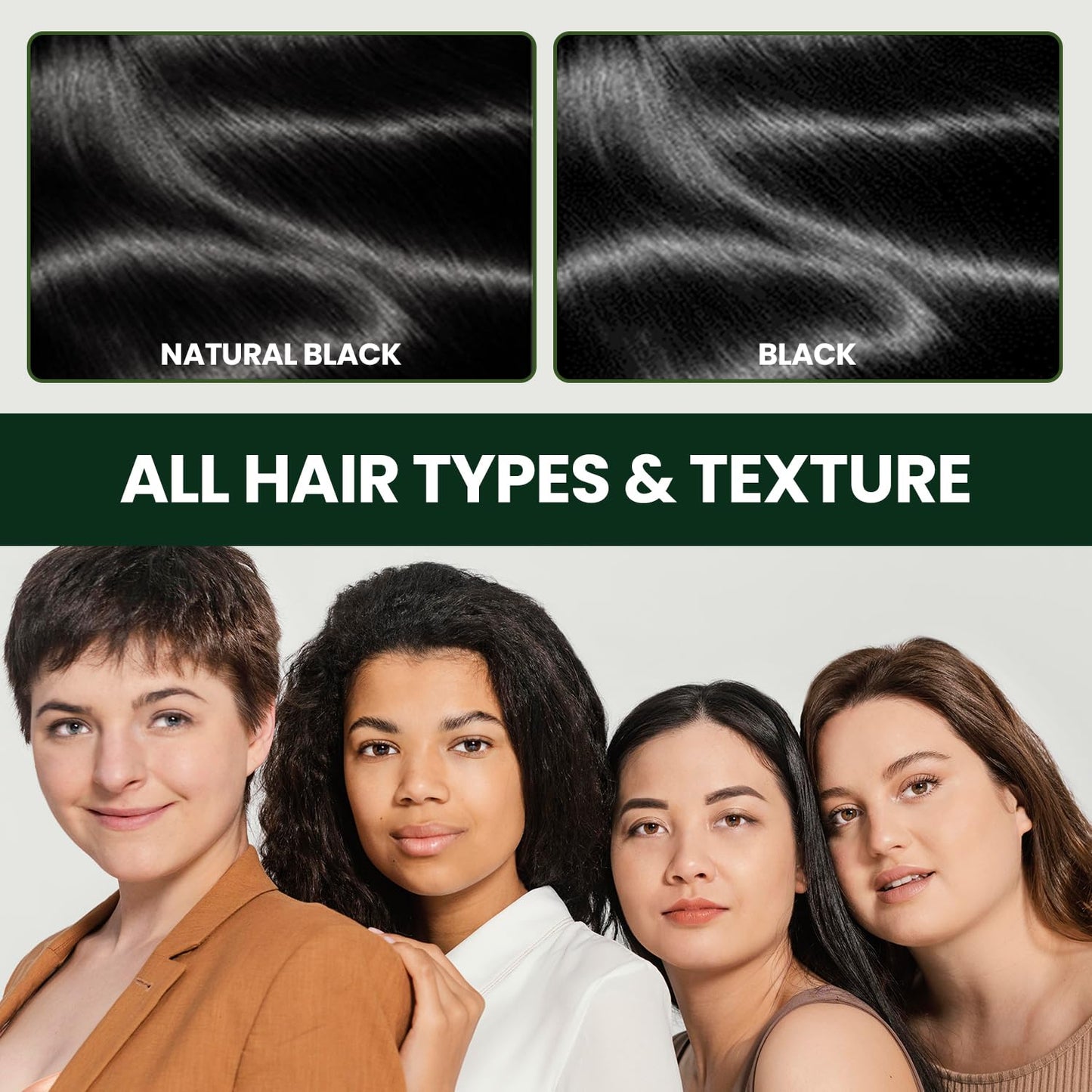 Dongsung Herb Speedy Color Cream (Natural Black, 3 Pack), PPD-Free Ammonia-Free Vegan Gray Coverage Hair Dye with Sun Protection, Odorless, Gentle for Sensitive Scalp, No Eye or Scalp Irritation