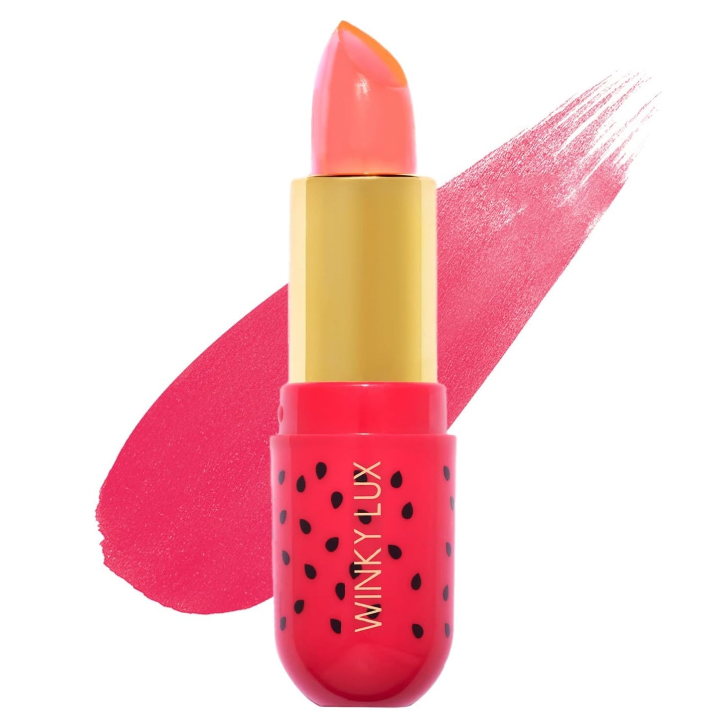 Winky Lux Watermelon Jelly pH Lip Balm - Hydrating Lip Balm, Natural Pink Tint with pH Color Changing, Moisturize & Soften Lips While Leaving Sheer Pink Tint, With Watermelon Candy Scent