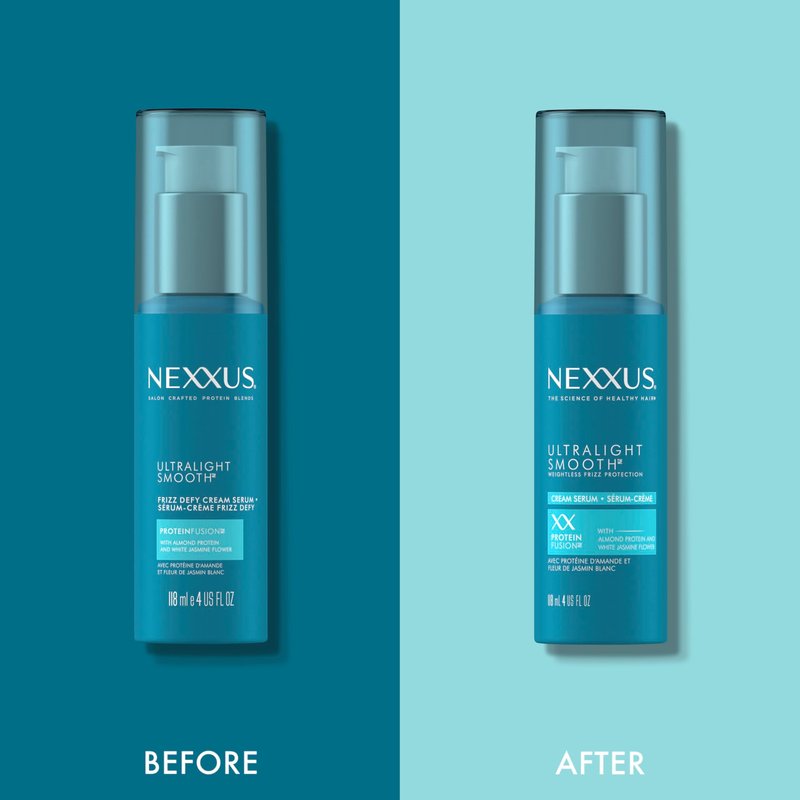 Nexxus Ultralight Smooth Frizz Defy Cream Serum for Frizzy and Dry Hair 4 fl oz