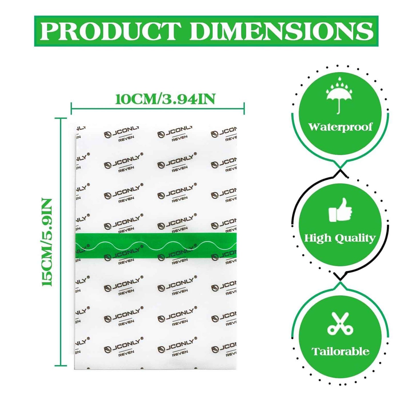 WZPB Tattoo Aftercare Bandage 20Pcs 5.9"x 3.94" Second Skin Tattoo Cover – Protective Wrap for Tattoo Care