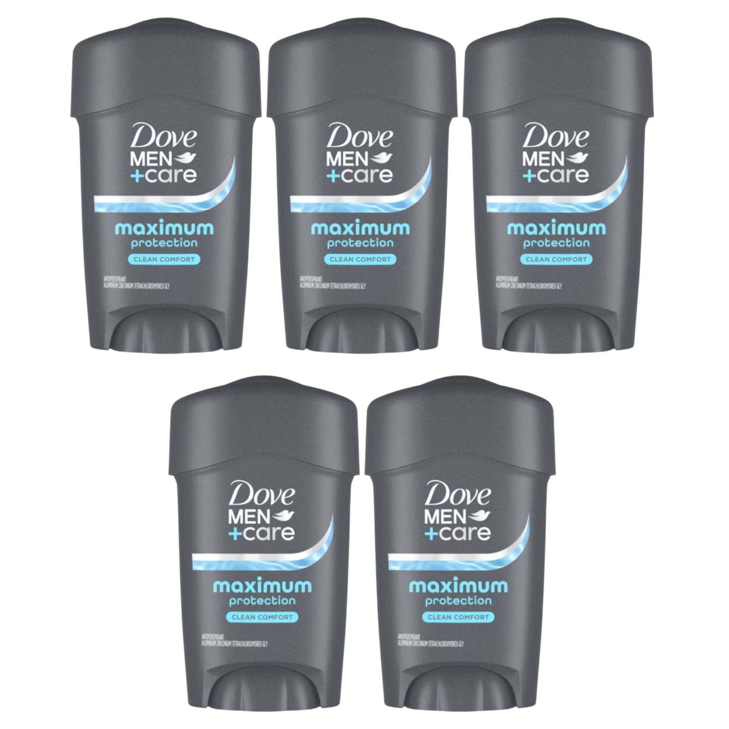 Dove Men + Care Clinical Protection Antiperspirant Deodorant Solid Clean Comfort 1.70 oz (Pack of 5)