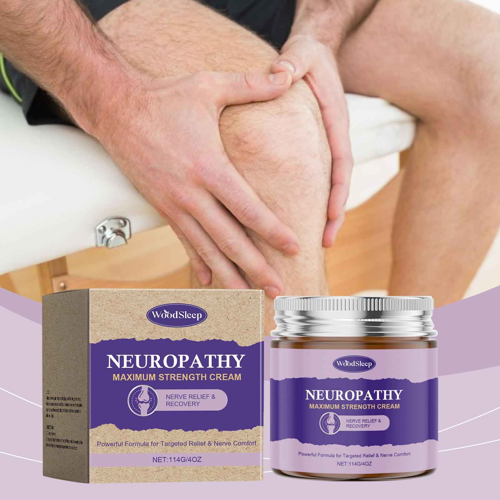 HATIKY Neuropathy Cream,Body Cream for Feet Magnesium Cream For Neuropathy Magnesium Body Butter Deeply Moisturizes Skin, Keep Soft Smooth