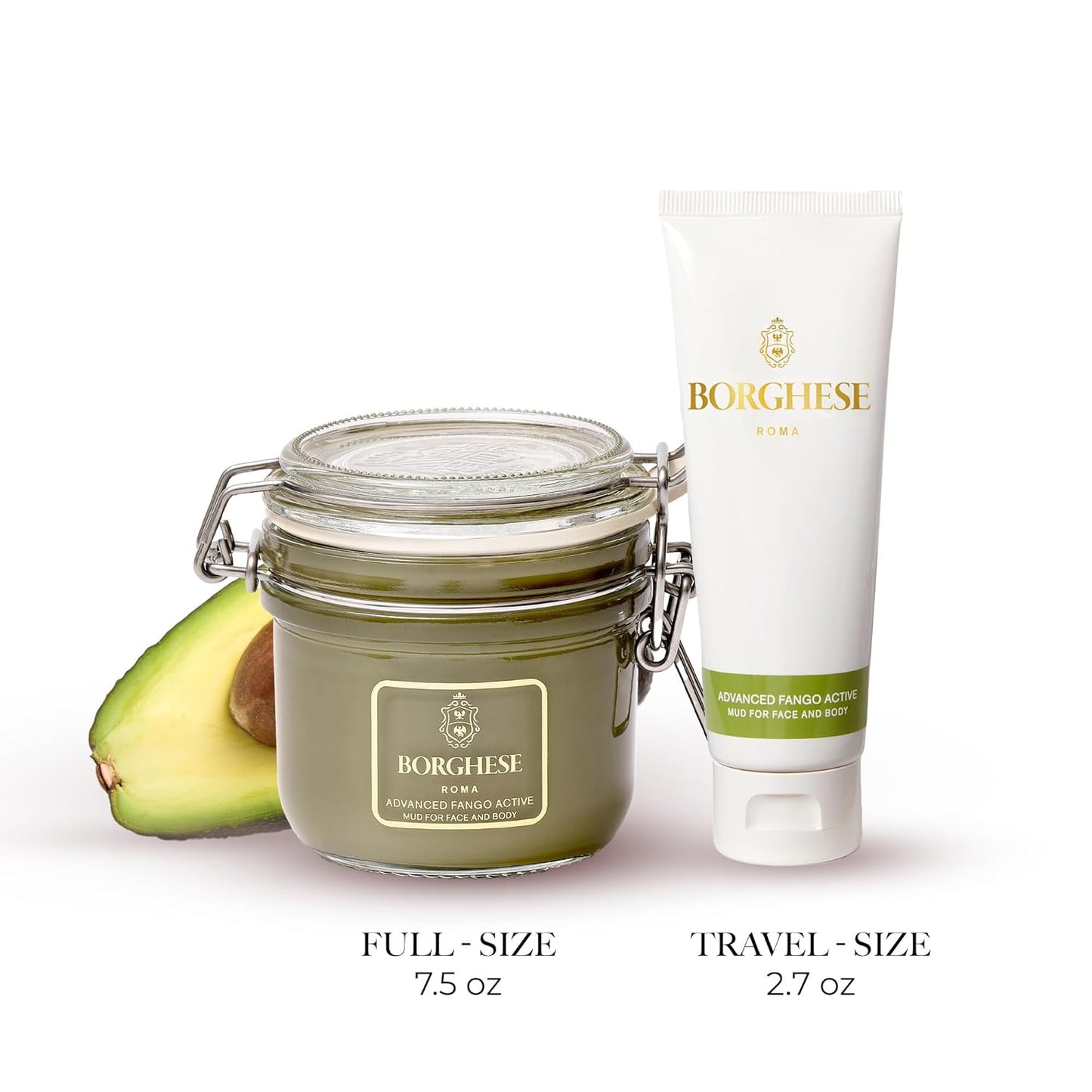 Borghese Advanced Fango Active Mud Mask - Nourishing Detoxifying Face Mask with Bentonite Clay & Hyaluronic Acid | For Normal, Combination & Oily Skin