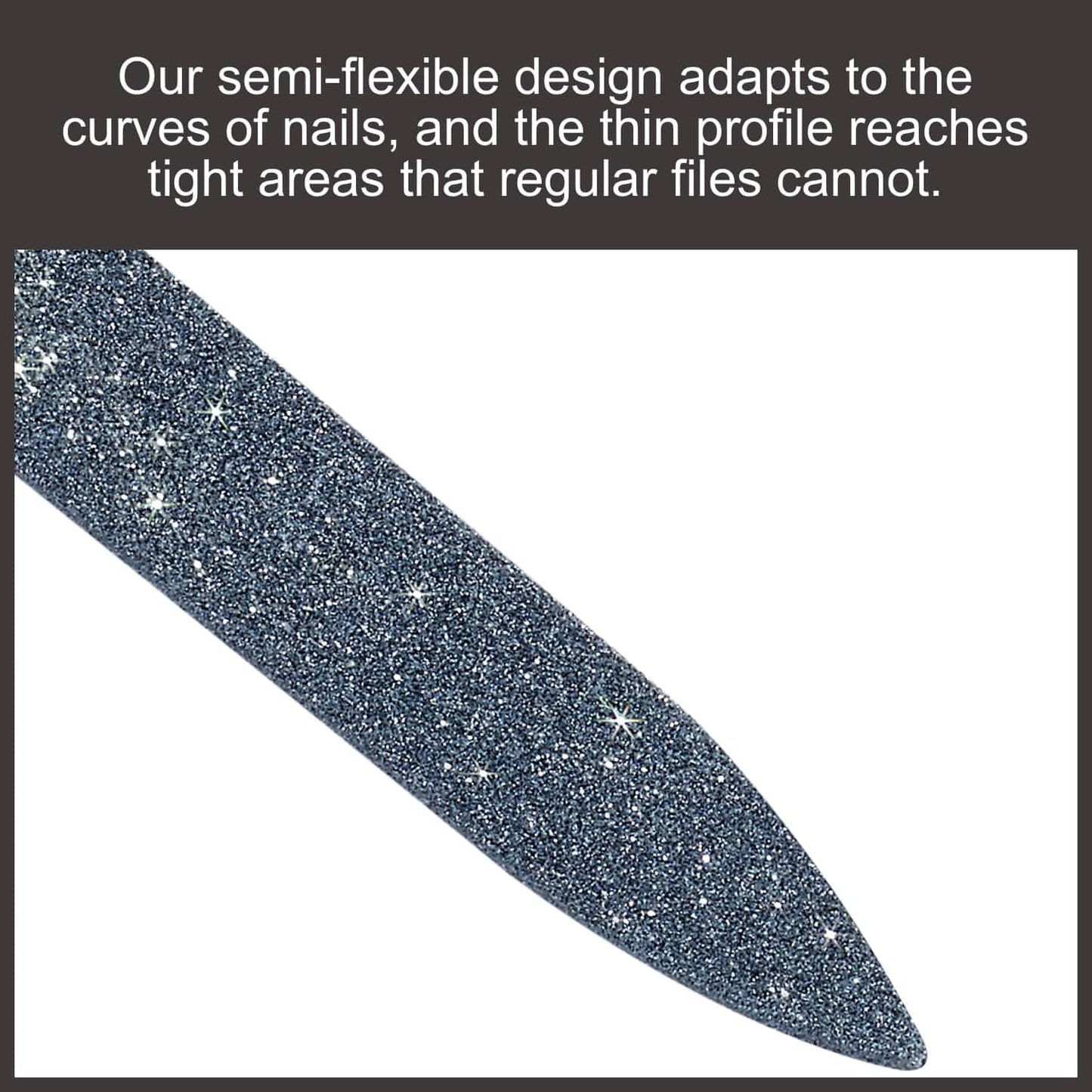 Deborah Lippmann Nail File - Fine Diamond Ceramic Emery Board for Manicure & Pedicure | 5-Inch Reusable Tool